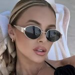 Sunglasses, Retro Steampunk Sun Protection, Vintage, Oval Metal for Women, Classic, UV400, New Collection.