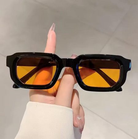 Orange Tinted Fun Sunglasses, Chic Luxury Style