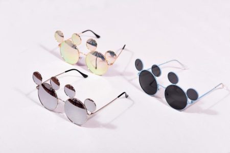 Mickey Mouse Cartoon Round Shades Style Sunglasses, Fun Party Costume Accessory, Festival Cosplay Eyewear