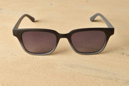 Matte Black Gradient Square Sunglasses for Women – Soft Touch Frame, UV400 Protection, Lightweight Everyday Fashion Eyewear